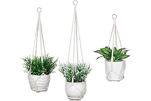 3 Pack Macrame Plant Hanger, 35"/29"/23" Indoor Plant Hanger