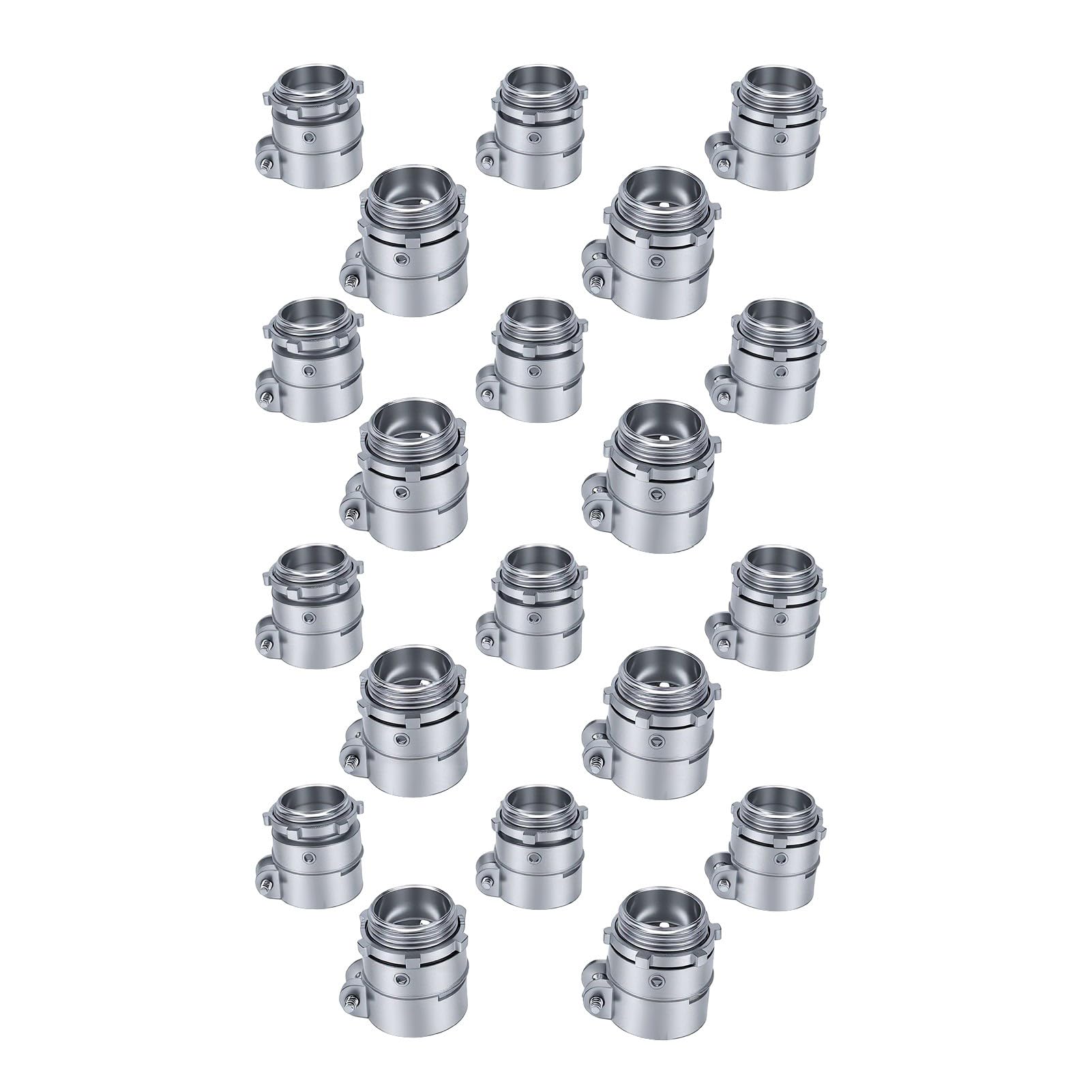 FTVOGUE 20 Piezas, Conector de Conducto Exprimible de 1 Pulgada