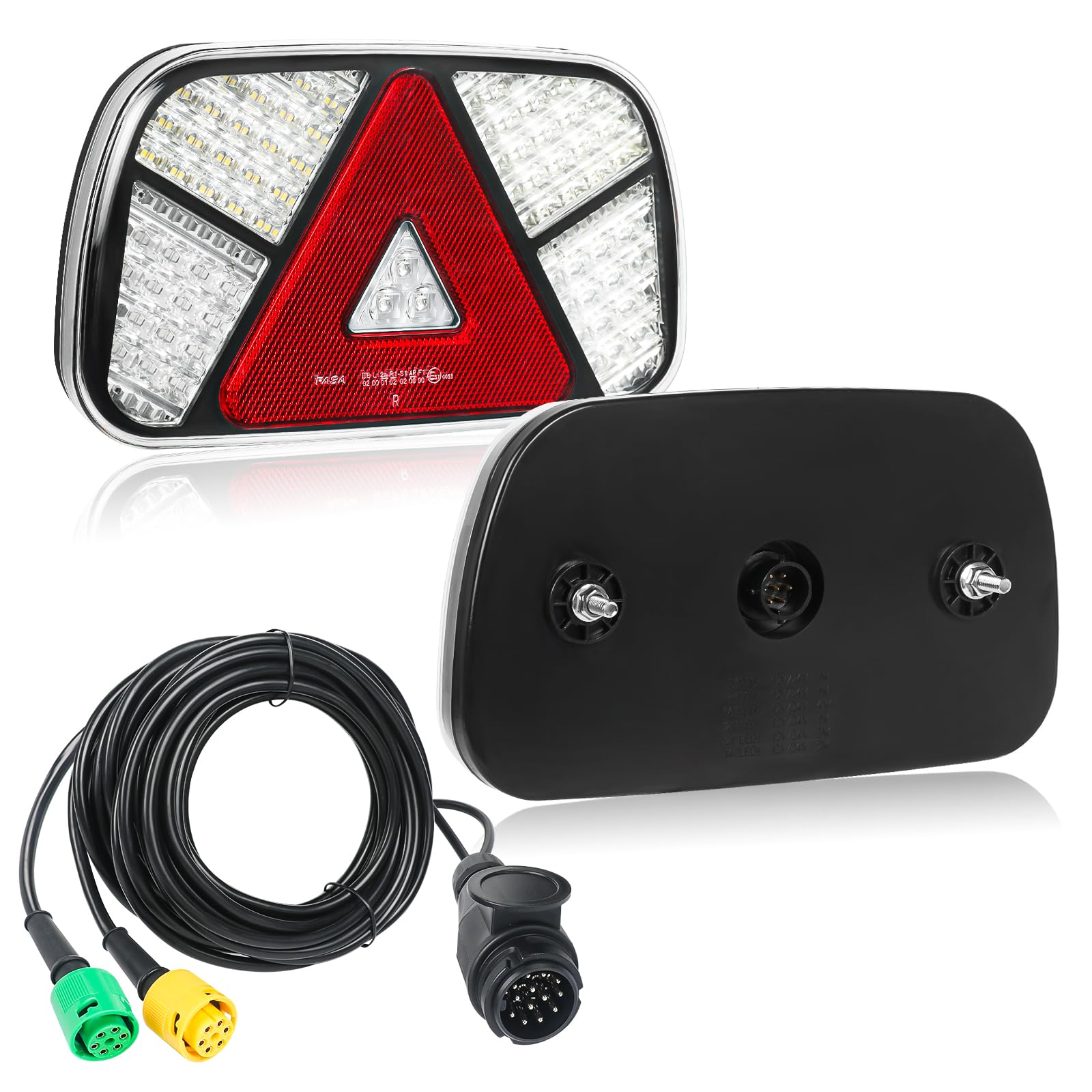 LED tylne światła do przyczep 12V - 2 sztuki wodoodporne światła tylne LED, zestaw kierunkowskazów do przyczep kempingowych, ciągnika siodłowego, samochodów ciężarowych, samochodów