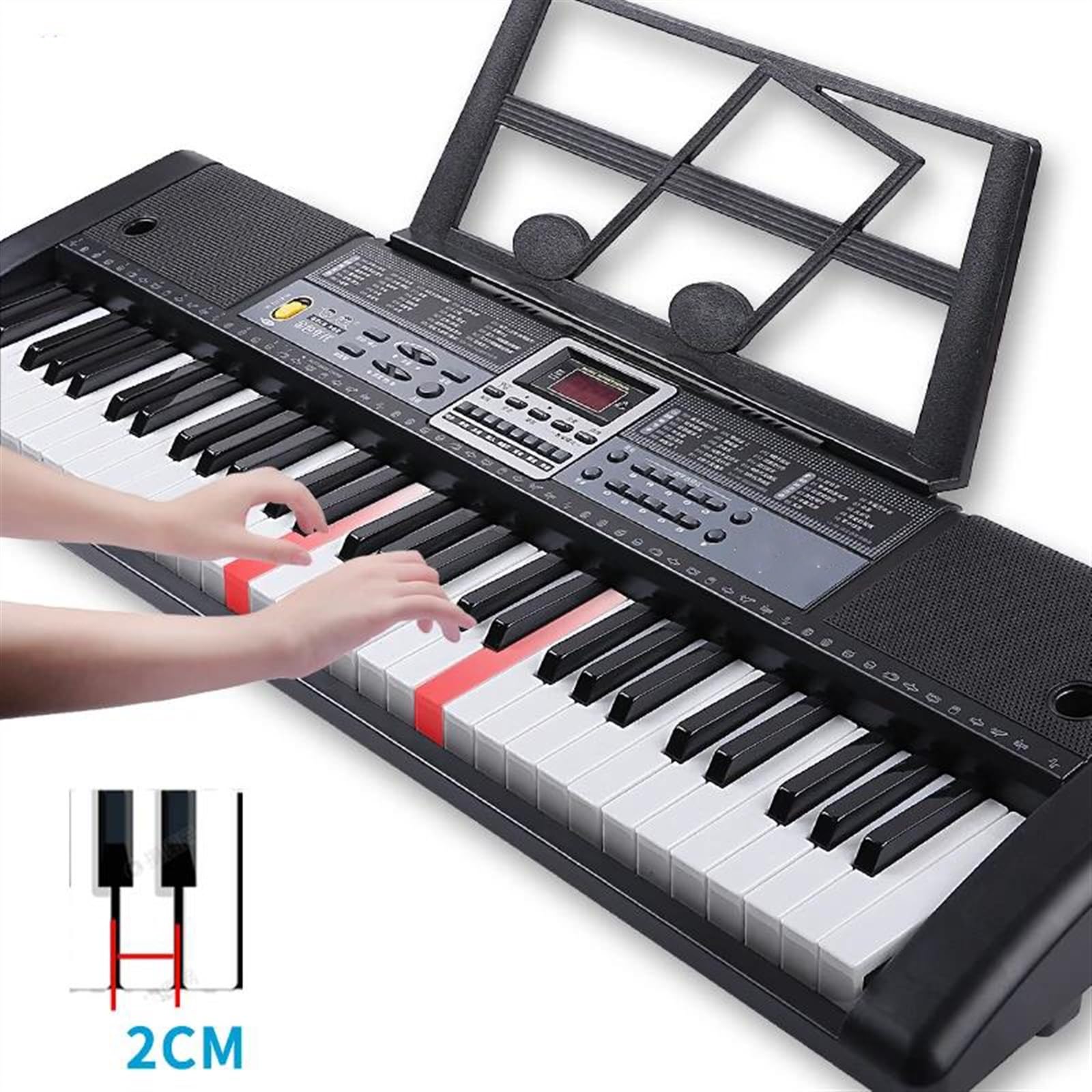Dorosłych Klawiatura Elektroniczna Profesjonalna Klawiatura Fortepianowa 61 Klawiszy Instrumenty Muzyczne Kontroler Elektroniczny Syntezator Cyfrowy