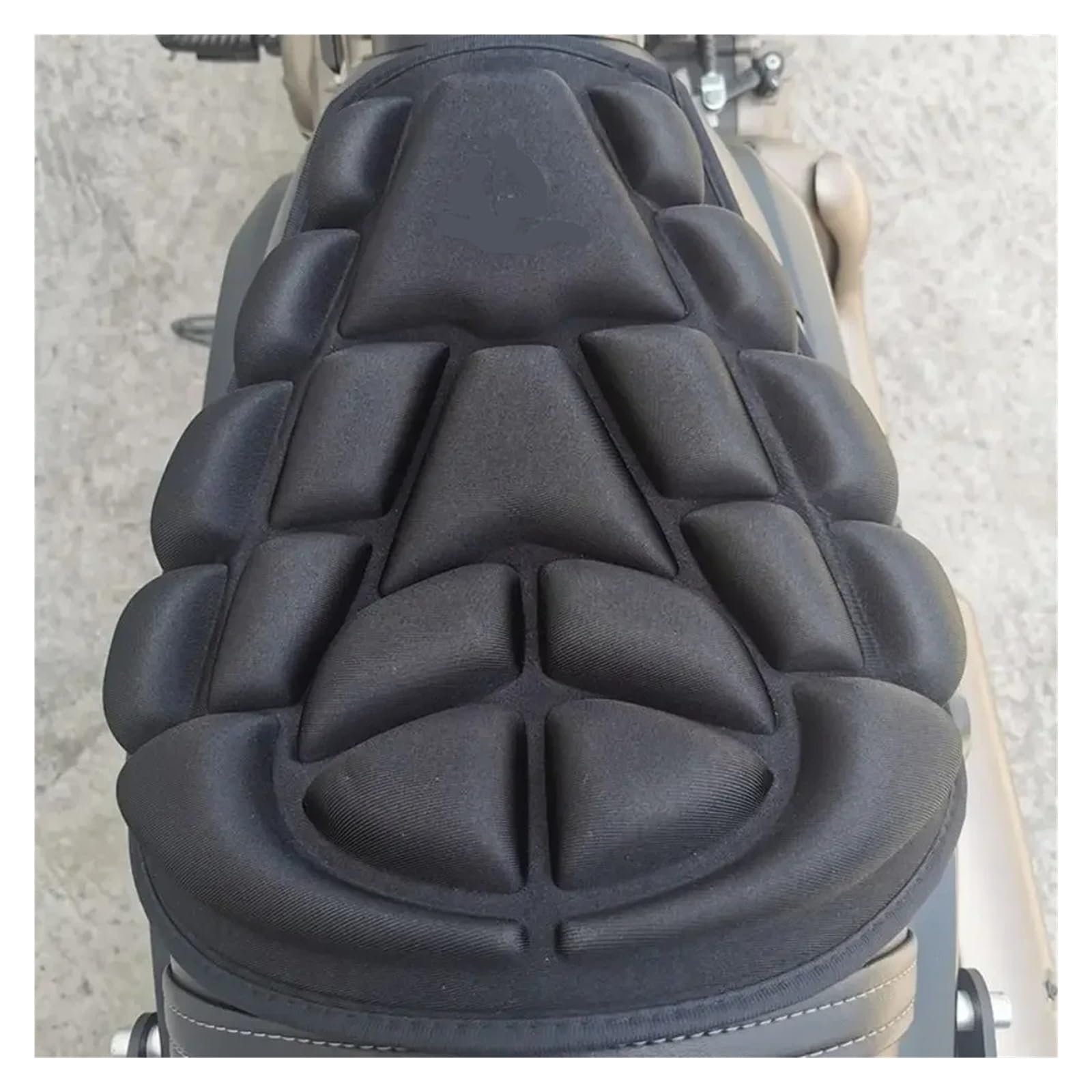 Funda cojín Motocicleta Funda Universal para Motocicleta, Cojín De Asiento Cómodo 3D, Antideslizante, Absorción De Impactos