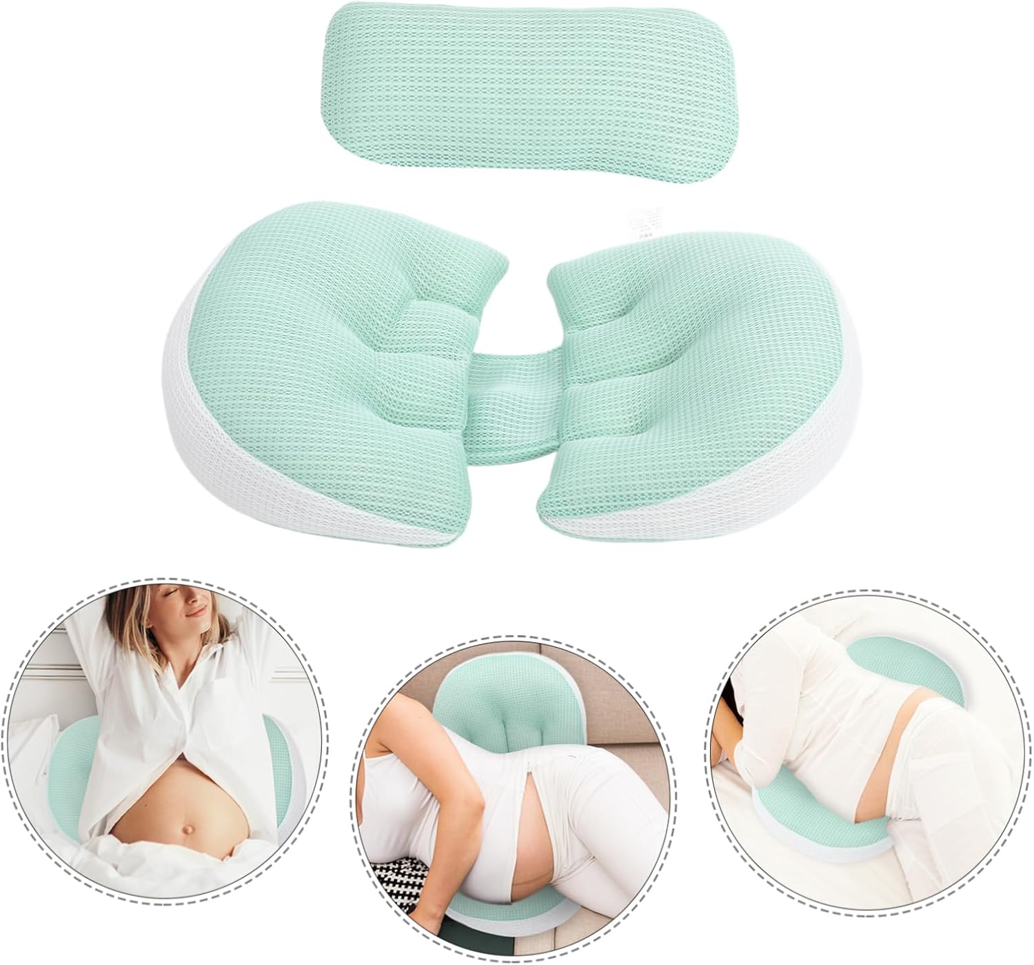 1set Maternity Pillow for Pregnancy Support Comfortable Belly Waist Cushion Breathable Side Sleeping Design for Pregnant Women During Sleep