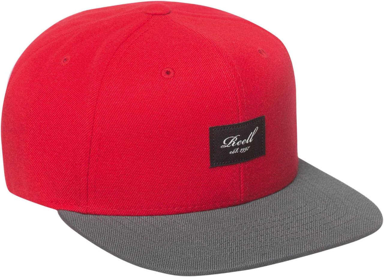 Reell 5-panel pet snapback cap voor heren en dames, Multi Denim, Eén maat