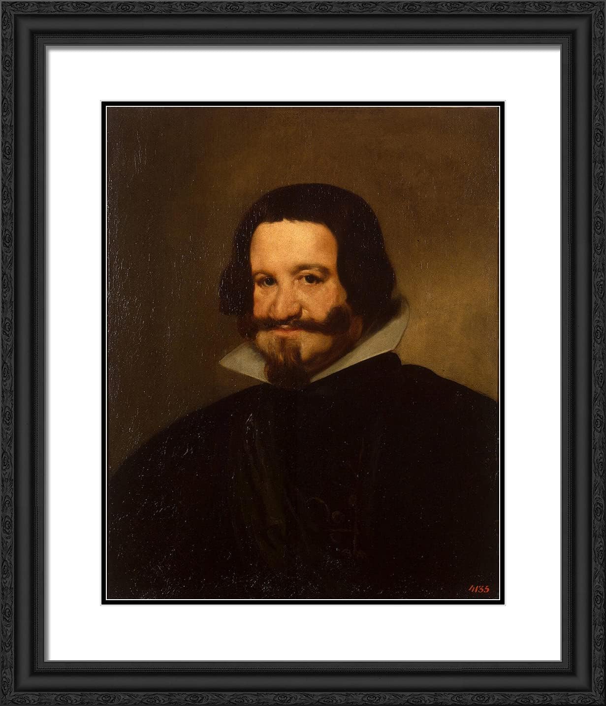 ArtDirect Velazquez, Diego 20x23 Gold Ornate Framed Art Print with Double Matting Titled: Count duke of Olivares