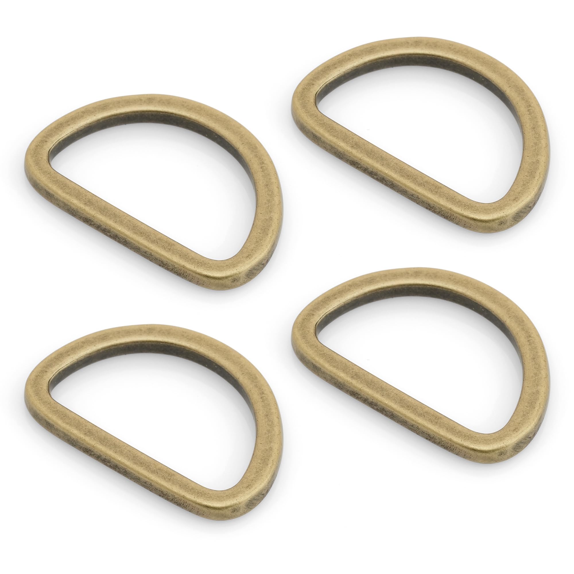 CRAFTMEMORE D Rings Purse Loop Flat Metal 5/8, 3/4, 1 Inch D-Ring Heavy Duty Findings for Bag Belt Strap Webbing Craft 10 Pack PTDF (1 Inch, Antique Brass)-image-19