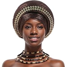 Auto Gele Black African Womens Hijab ASO Oke Hijab Wedding Party Handmade Elegant Hair hat