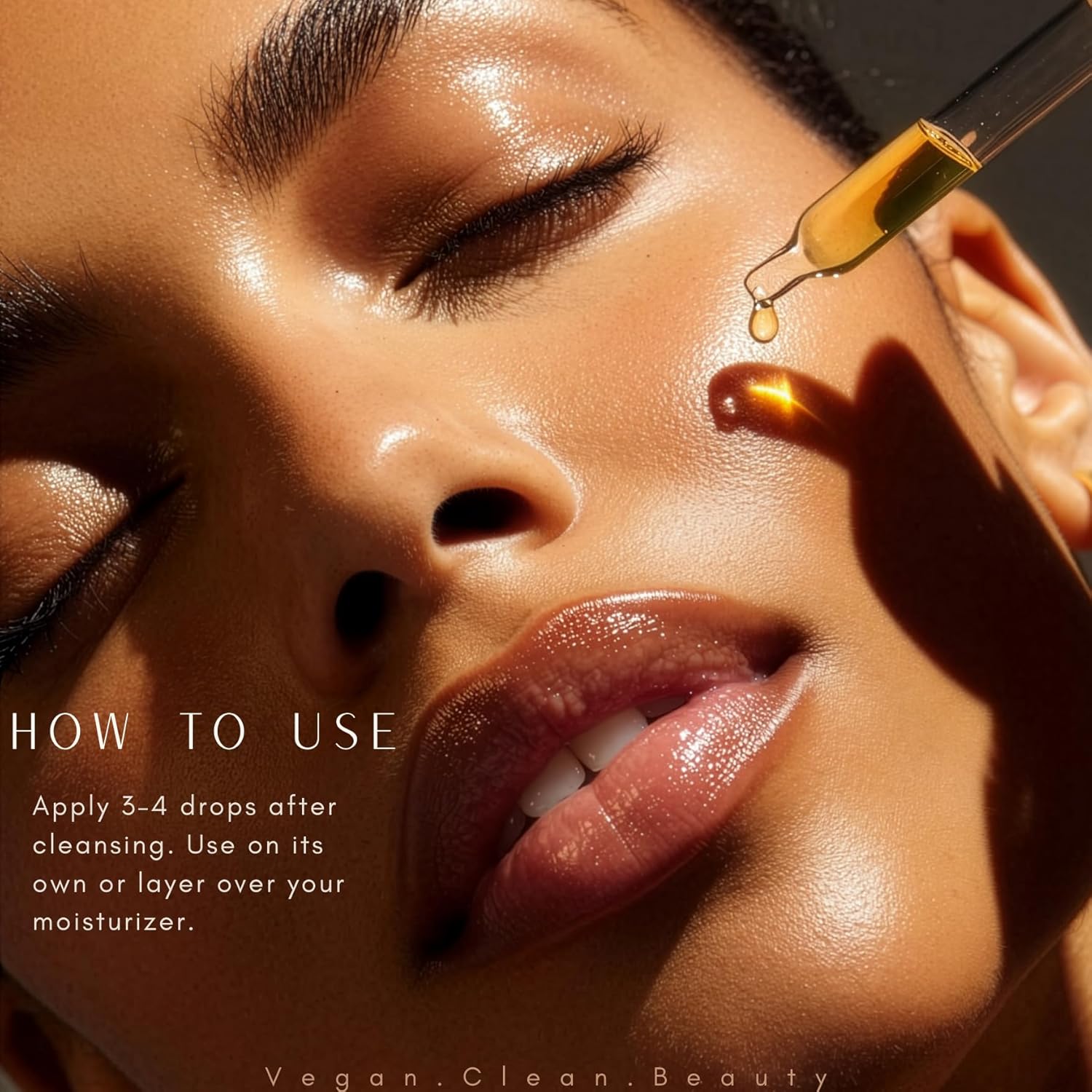 Vitamin C + Squalane Night Facial Oil – Hydrating - Nourishing Botanical Blend with Rosehip, Marula, Camellia & Bakuchiol for Soft, Glowing Skin - Image 5