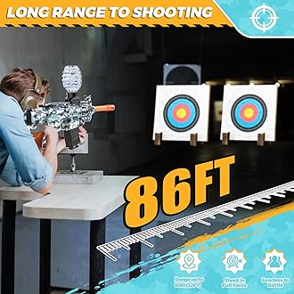 JANNIRESS Electric Blaster Toys Eco-Friendly Splatter Ball Blaster,Automatic Outdoor Games Toys for Activities Team Game