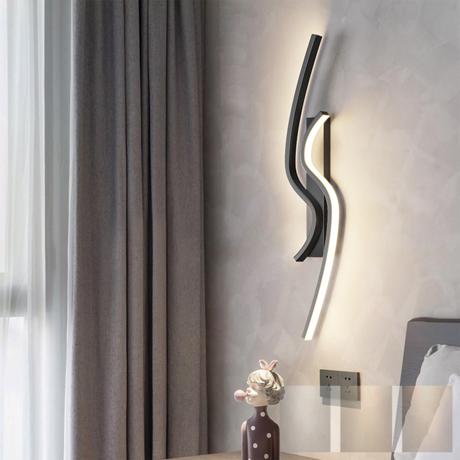 Iluminación de pared LED regulable de 80cm para techos bajos de comedor 8