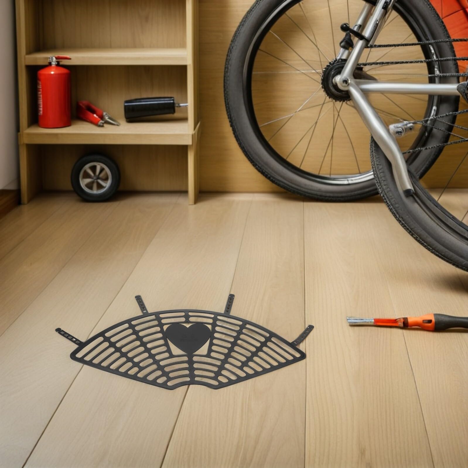 STOBAZA Filet de Protection Roue Arrière Vélo Électrique Garde Sécurité Compatible Montage Facile