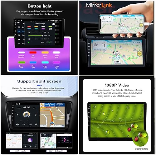 Miniatura 6 de Radio de coche Android estéreo Bluetooth reproductor MP5 con cámara de respaldo de 9 pulgadas pantalla táctil para Nissan Navara NP300 2011  2016