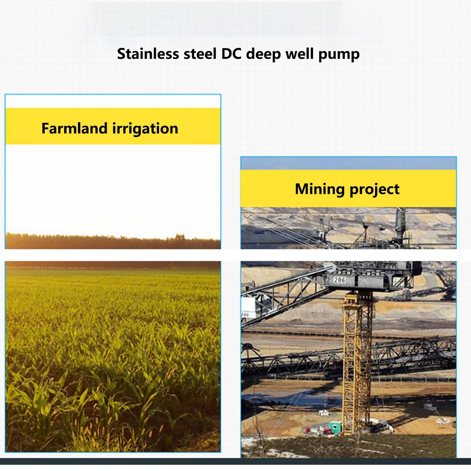 DC12V/10A Pompa Ad Acqua Solare Pompa per Pozzi Profondi Pompa Sommergibile a Vite Ad Alto Sollevamento per Barca da Pesca Irrigazione Agricola