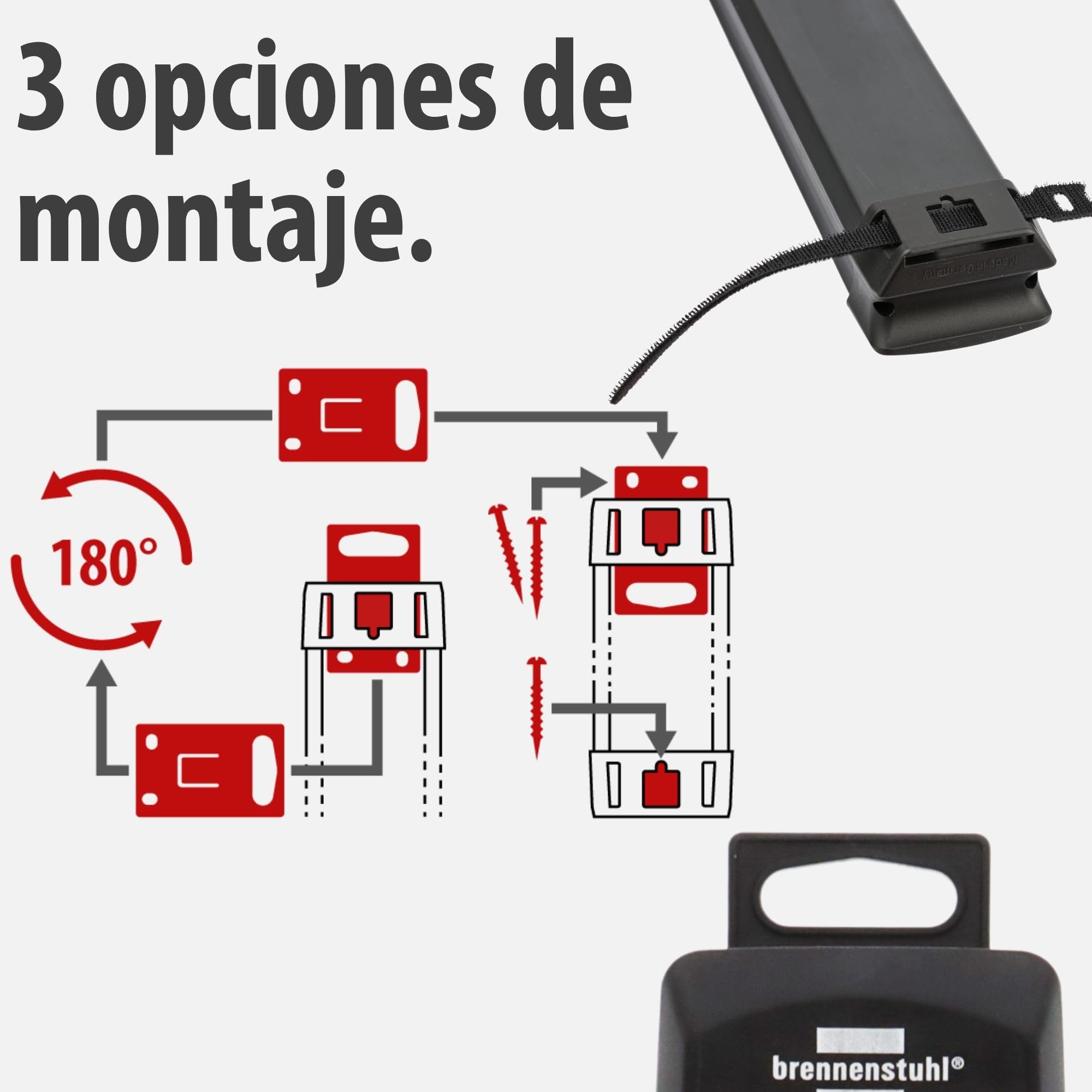 Brennenstuhl Connect Premium-Line Regleta Enchufes WiFi de 6 Tomas con protección Inteligente contra sobretensiones (Amazon Alexa y Google Assistant; App Gratuita; 1.8m; Made in Germany