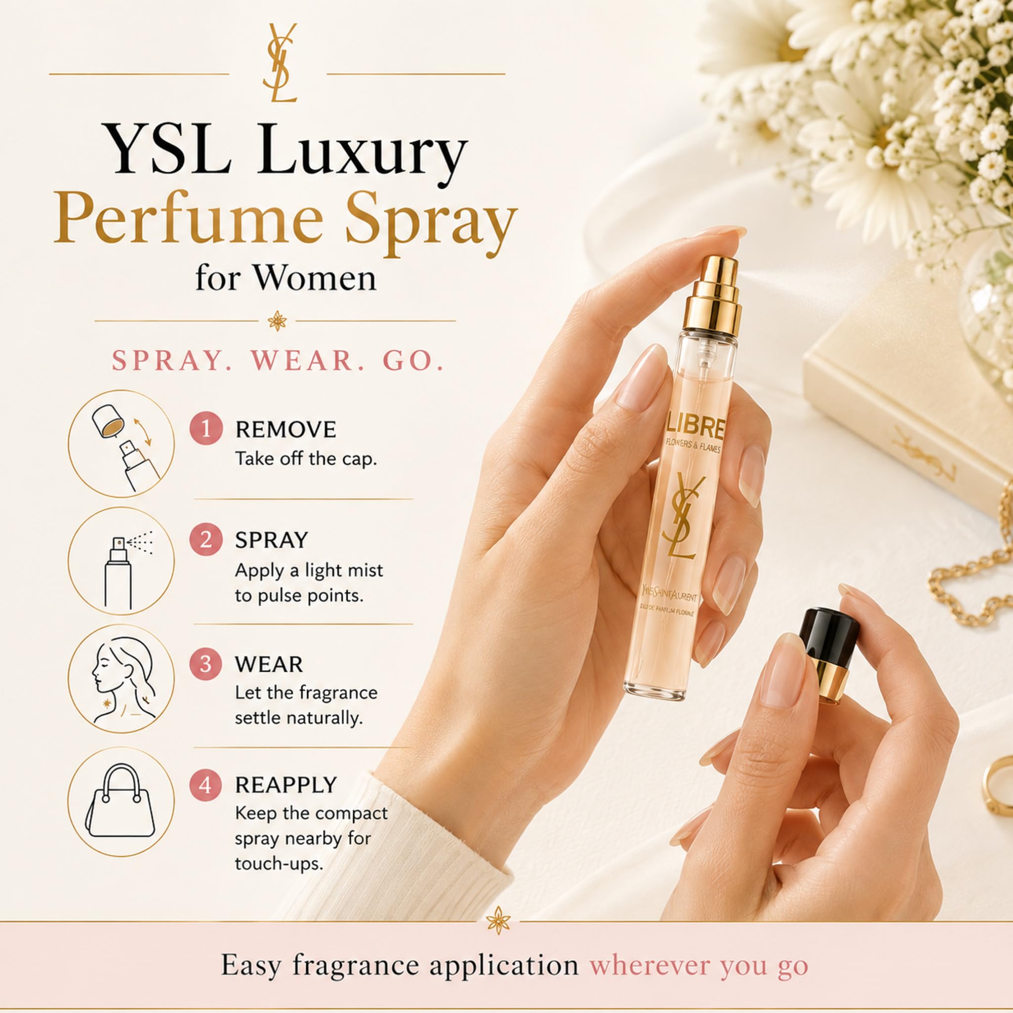 Amazon.com : Yves Saint Laurent Libre Flowers & Flames Eau De