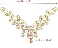 Vista 51 de PEARLY JUN Apliques de diamantes de imitación de plata con apliques de diamantes para vestidos, costura a mano, proyectos de manualidades, ropa