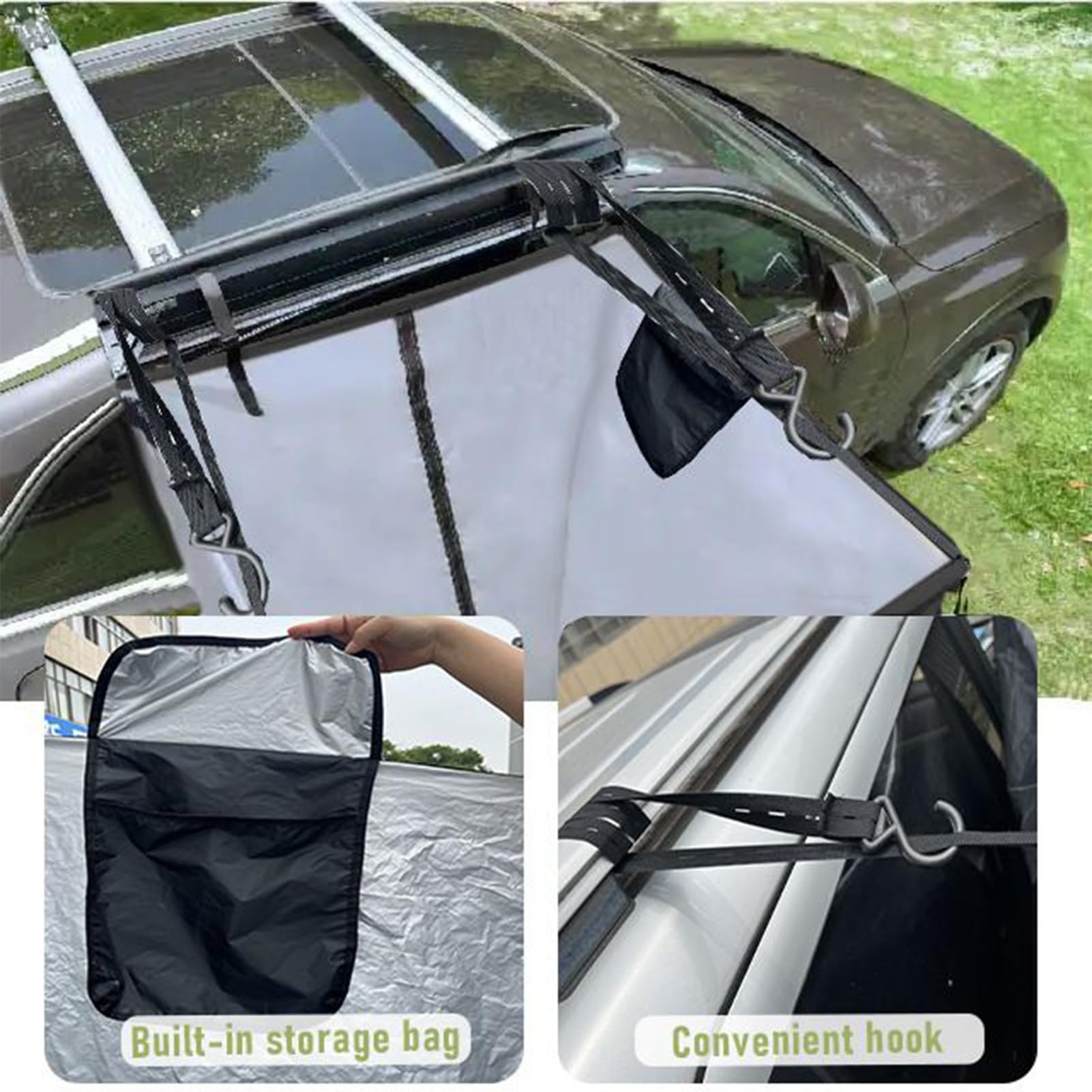 Tienda De Cambio Portátil Refugio De Privacidad Lateral para Autocaravana | Habitación De Cambio Impermeable Con Privacidad Para Viajes Al Aire Libre Baño Tráiler Pontón Playa Ase