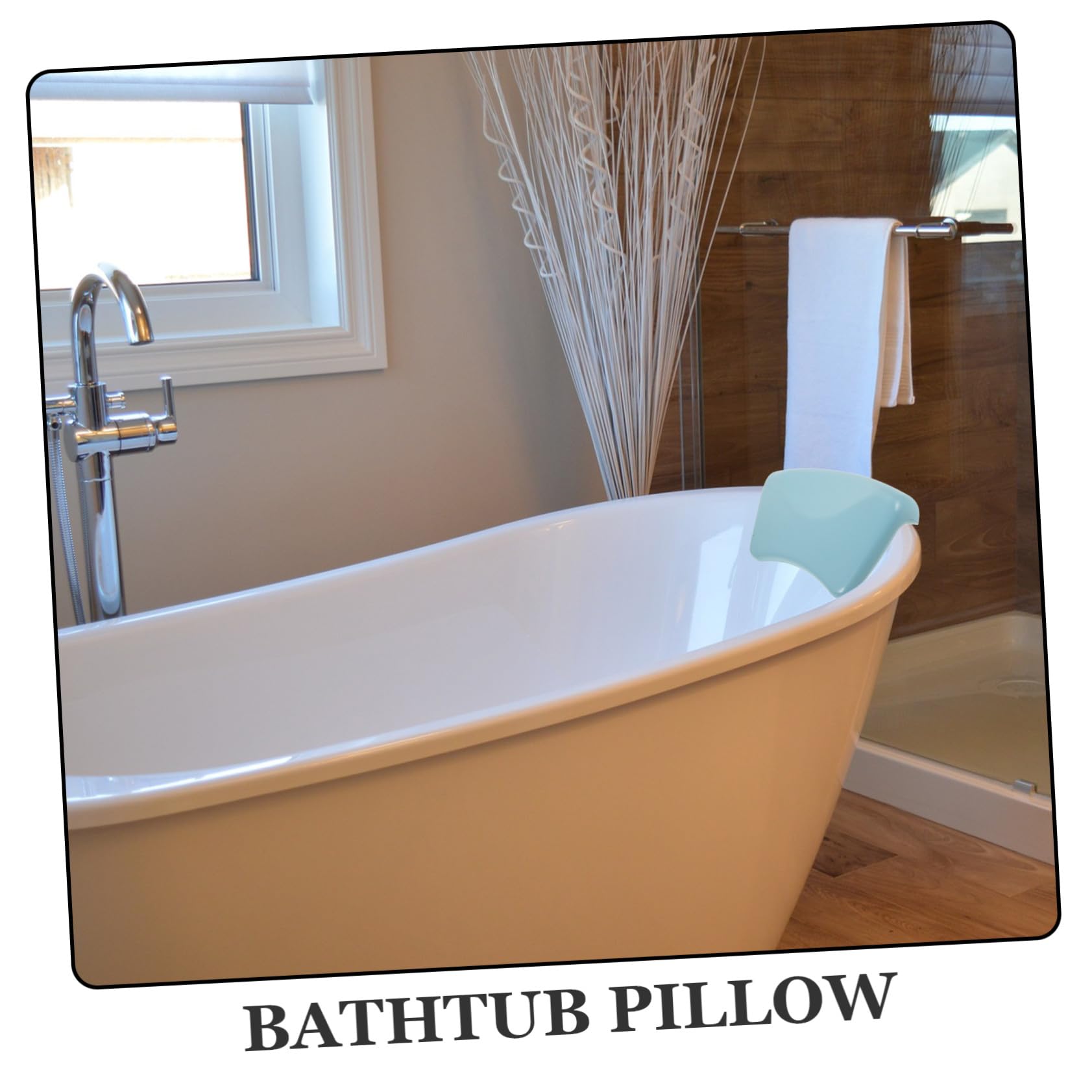 Almohada para Reposacabezas de Bañera Ventosa, Material PU Flexible y Transpirable, Cojín Cómodo para SPA y Ducha, Alivia la Fatiga Baño