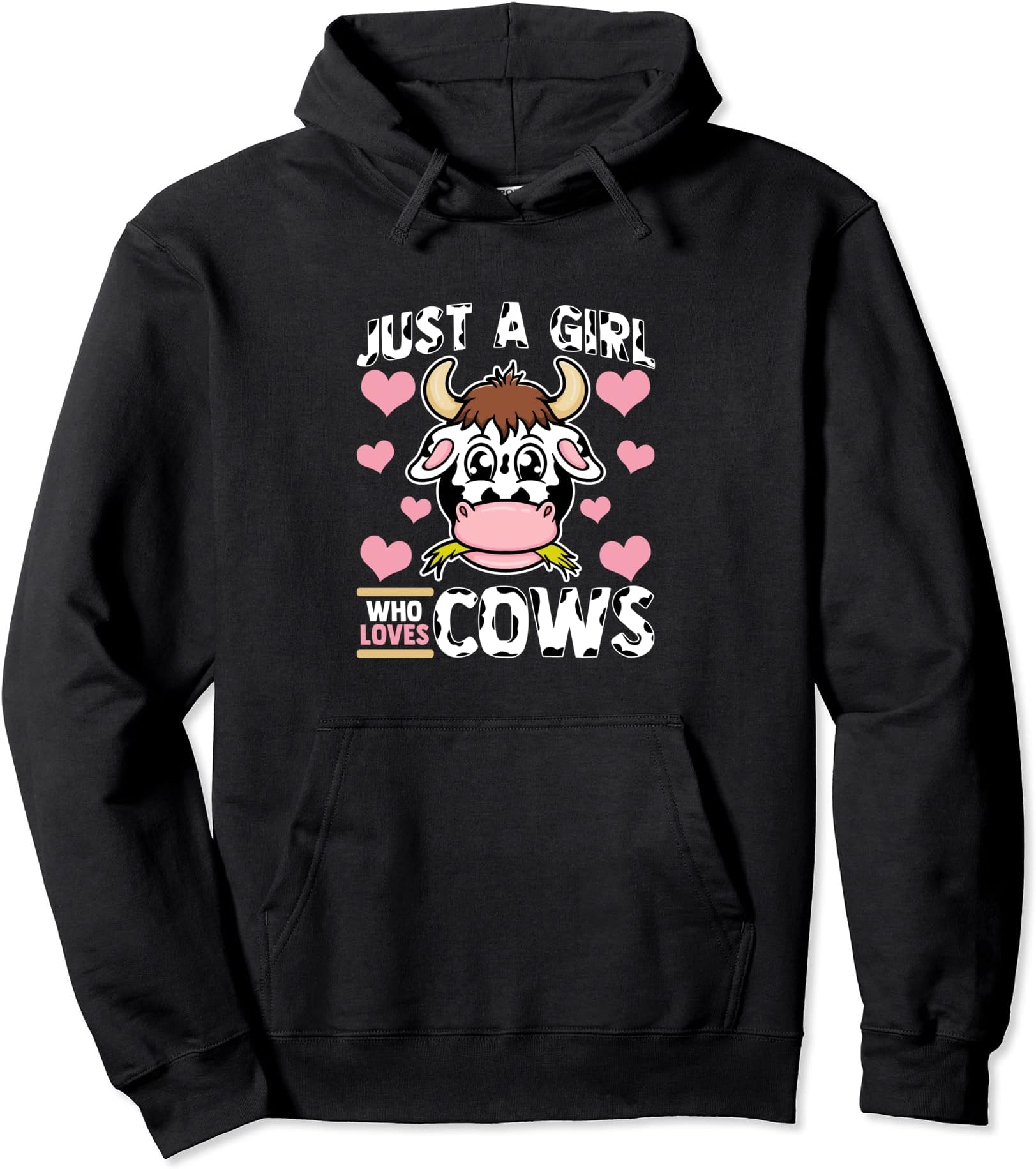 Best CowTees Funny Farmer TeesGirls Cow Lover Girl Loves Cows Pullover Hoodie