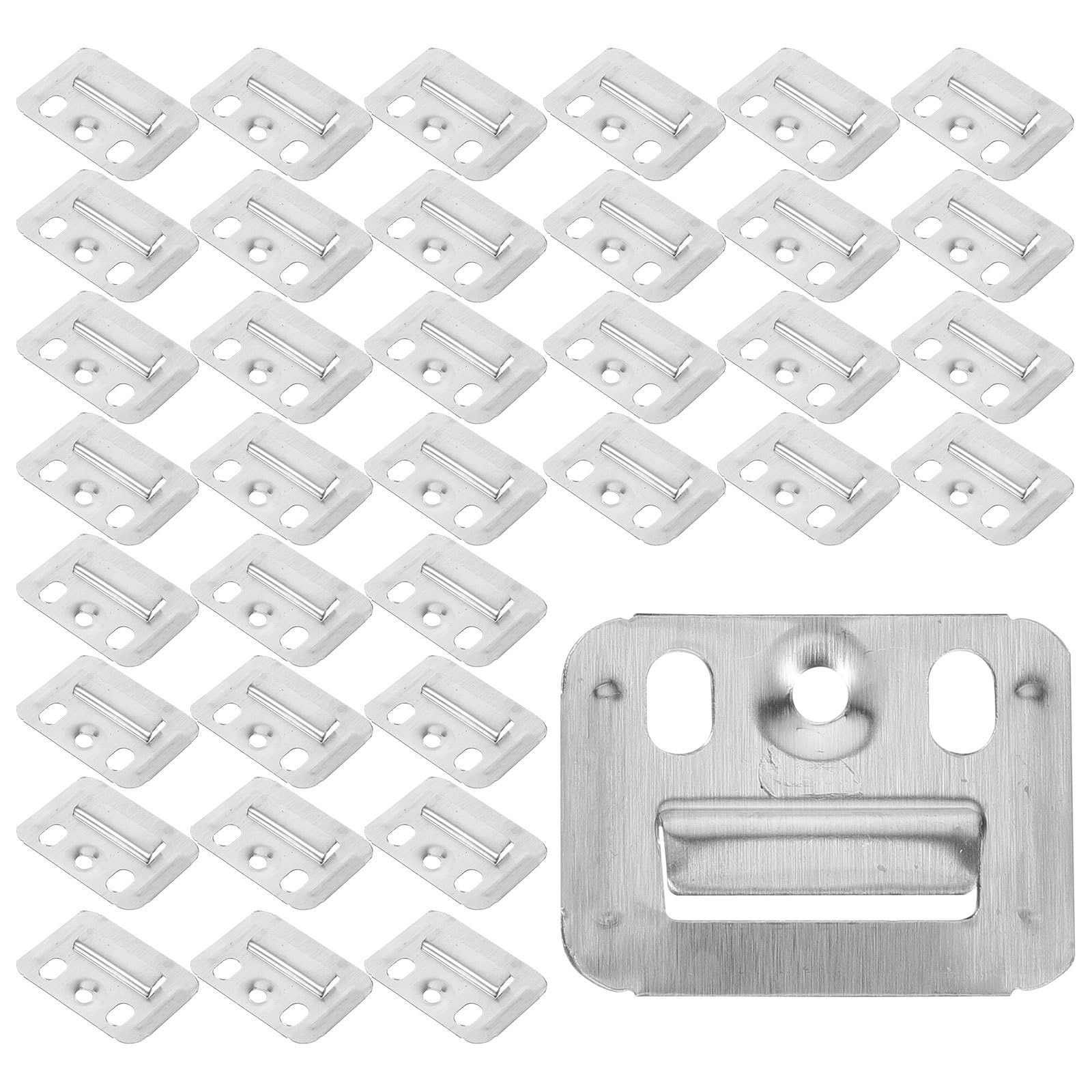 Herrajes para colgar espejos de acero inoxidable Alipis, pack de 100 piezas para paneles