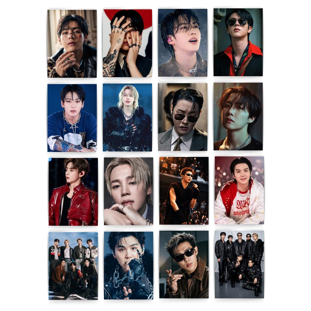BTS Arirang K-Pop Photocards Pack of 16, BTS Photo Card Set (8 x 11 cm), K-Pop Idol Collectible Merchandise, Room Decor, Scrapbook Accessories, Fan Gift-image-21