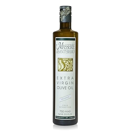 masserie di Sant 'eramo delicado Italiano Aceite de Oliva Virgen Extra, 750ml (25.5oz)