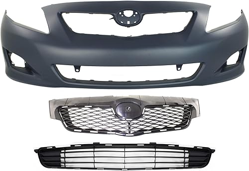 Garage-Pro Kit de cubierta de parachoques delantero para Toyota Corolla 2009-2010, reemplazo de parachoques delantero, imprimado