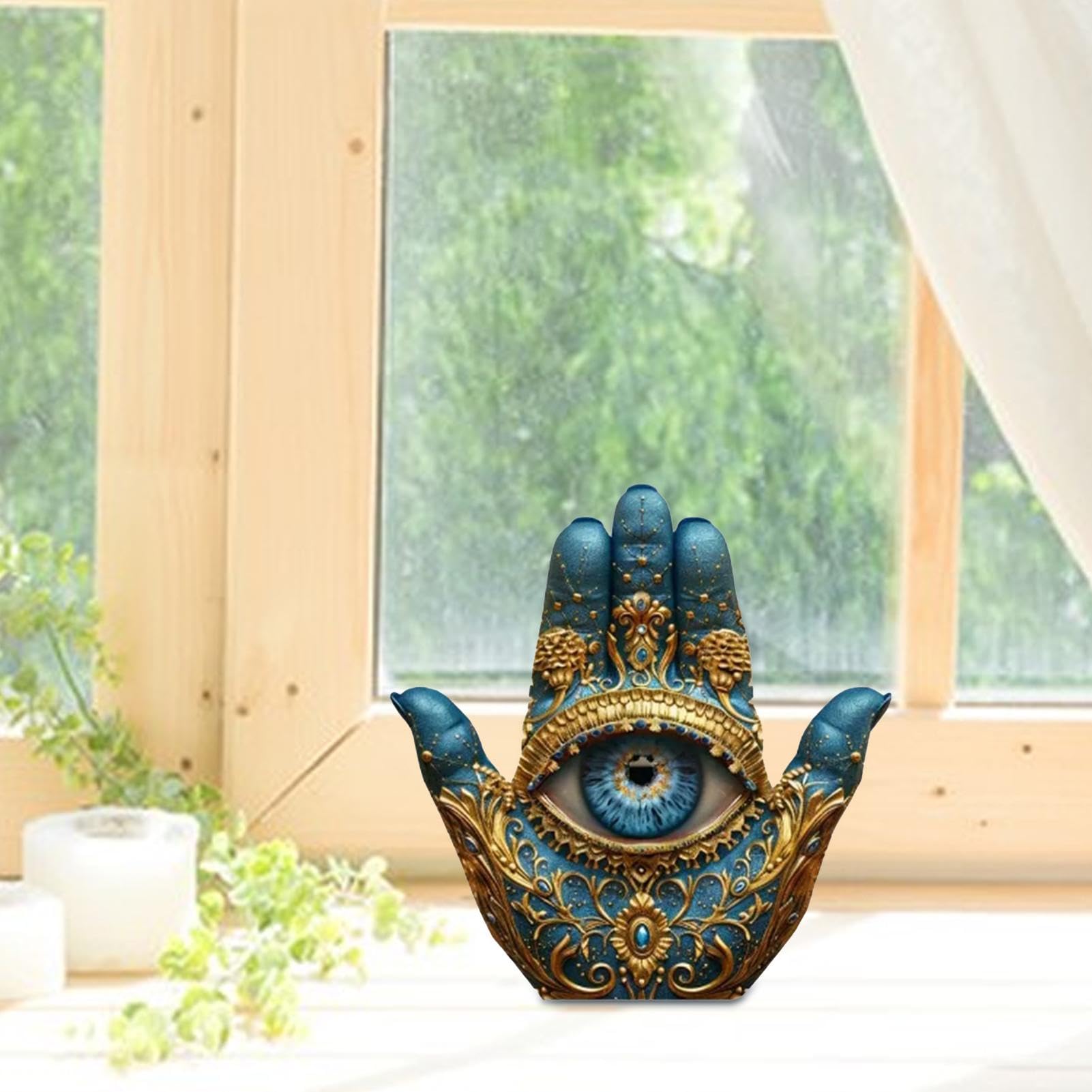 Ysvnlmjy Evil Eye Hand Sculpture Home Decor Evil Eye Statue