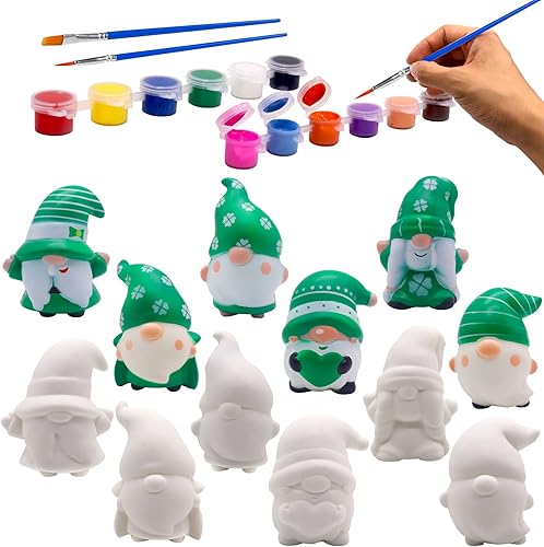 JOINBO Gnomos para el día de San Valentín juguetes esponjosos de levantamiento lento pintura tus propios gnomos kit de juguetes esponjosos kit de