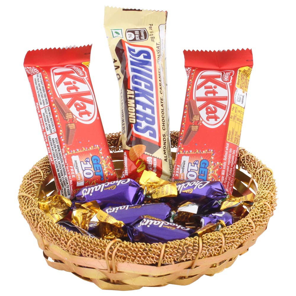 Astonished Retail Lovely Chocolate Gift Celebration with Kitkat, Snickers Almond & Choclairs | Chocolate Gift for Rakhi, Diwali, Christmas, Birthday, Anniversary, Holi., 1
