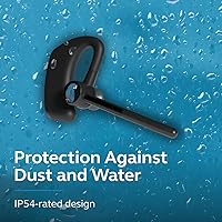 Vista 6 de BlueParrott M500-XT - Auriculares inalámbricos Bluetooth con cancelación de ruido, micrófono dual inteligente, tiempo de conversación de 11 horas