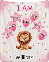 Vista 12 de Manta personalizada con nombre para adolescentes, niñas, niños, mantas de bebé personalizadas de franela ultra suave y acogedora, manta con nombre