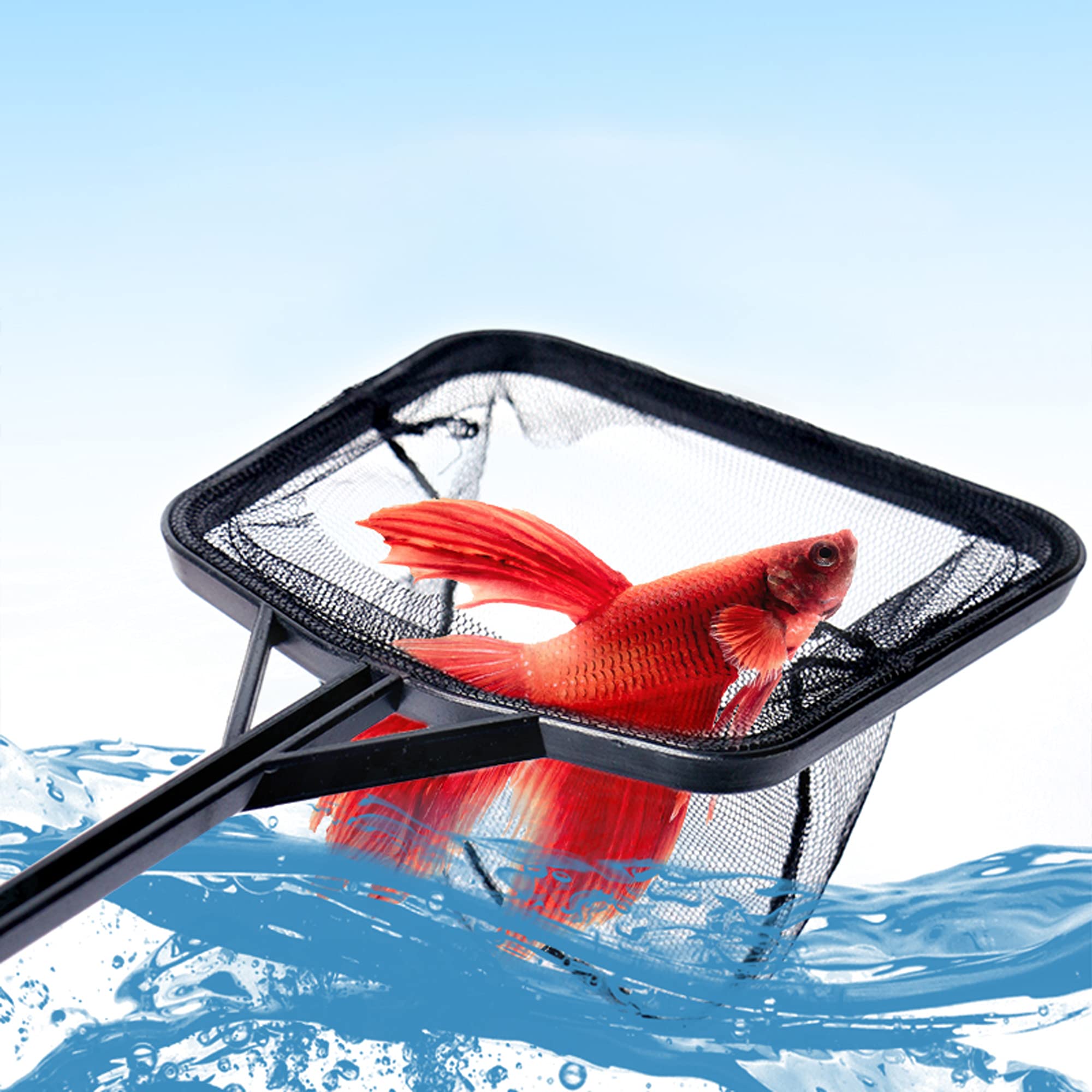 Cayway 7 Pz Strumenti Acquario Piante Acquario Attrezzi Set di Attrezzi Per Acquario Acquario in Acciaio Inossidabile, Acciaio Inossidabile Forcipe, Forbici, Pala per La Pulizia Dell'Acquario