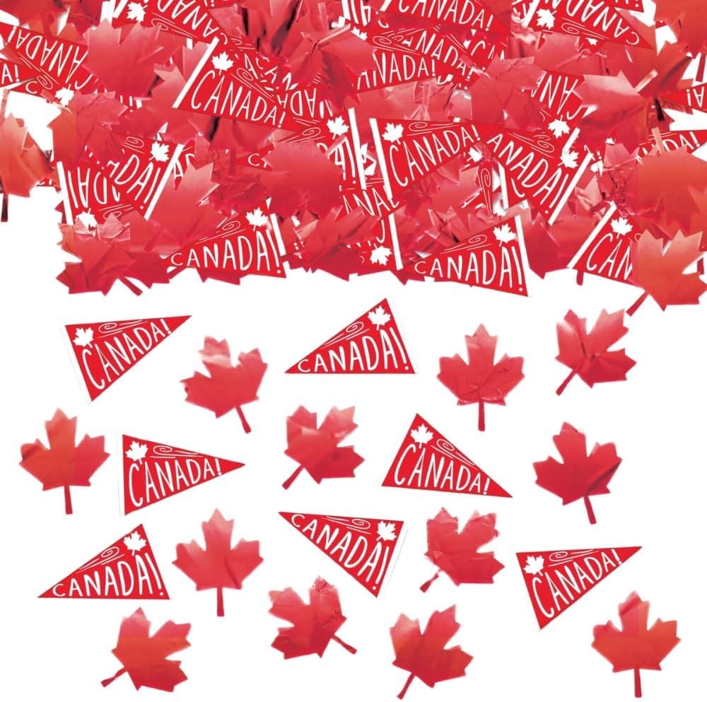 amscan Canadian Pride Confetti Mix | 1/2 oz. | 1 Pack