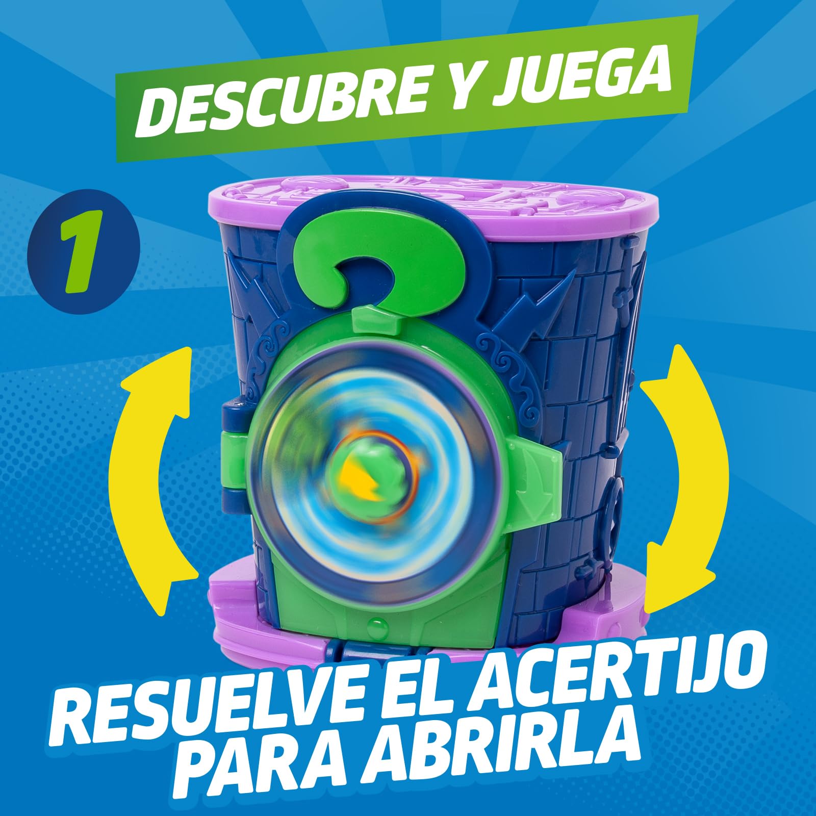 SUPERTHINGS KAZOOM Power – Hidden Base Enigma. Guarida de Enigma de la Serie de TV “Kazoom Power”. Contiene 1 Hidden Base, 1 Enigma Exclusivo y 1 Kazoom Exclusivo