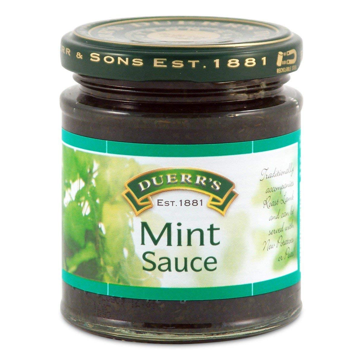 Duerr's Lot de 10 sauces à la menthe anglaise traditionnelle 280 g