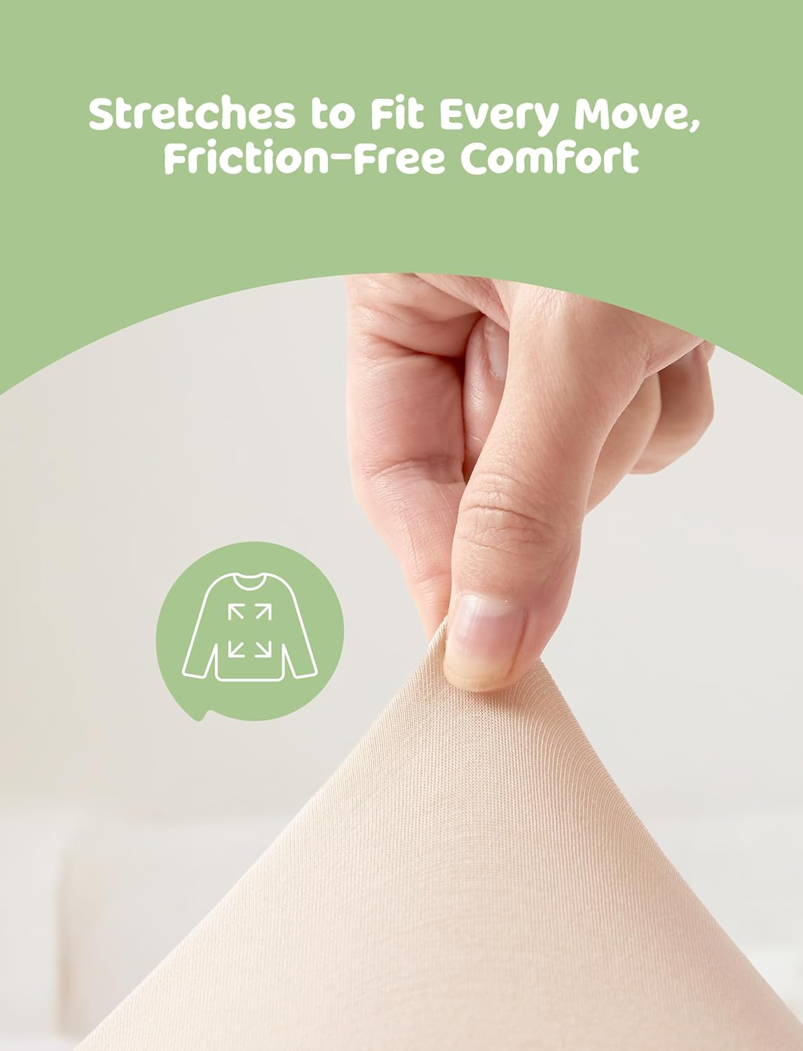 PATPAT Baby Sleeper Gown with Bamboo Viscose for Newborn Girls Boys, Knotted Nightgown with Mittens for Infant Home Coming - Image 5