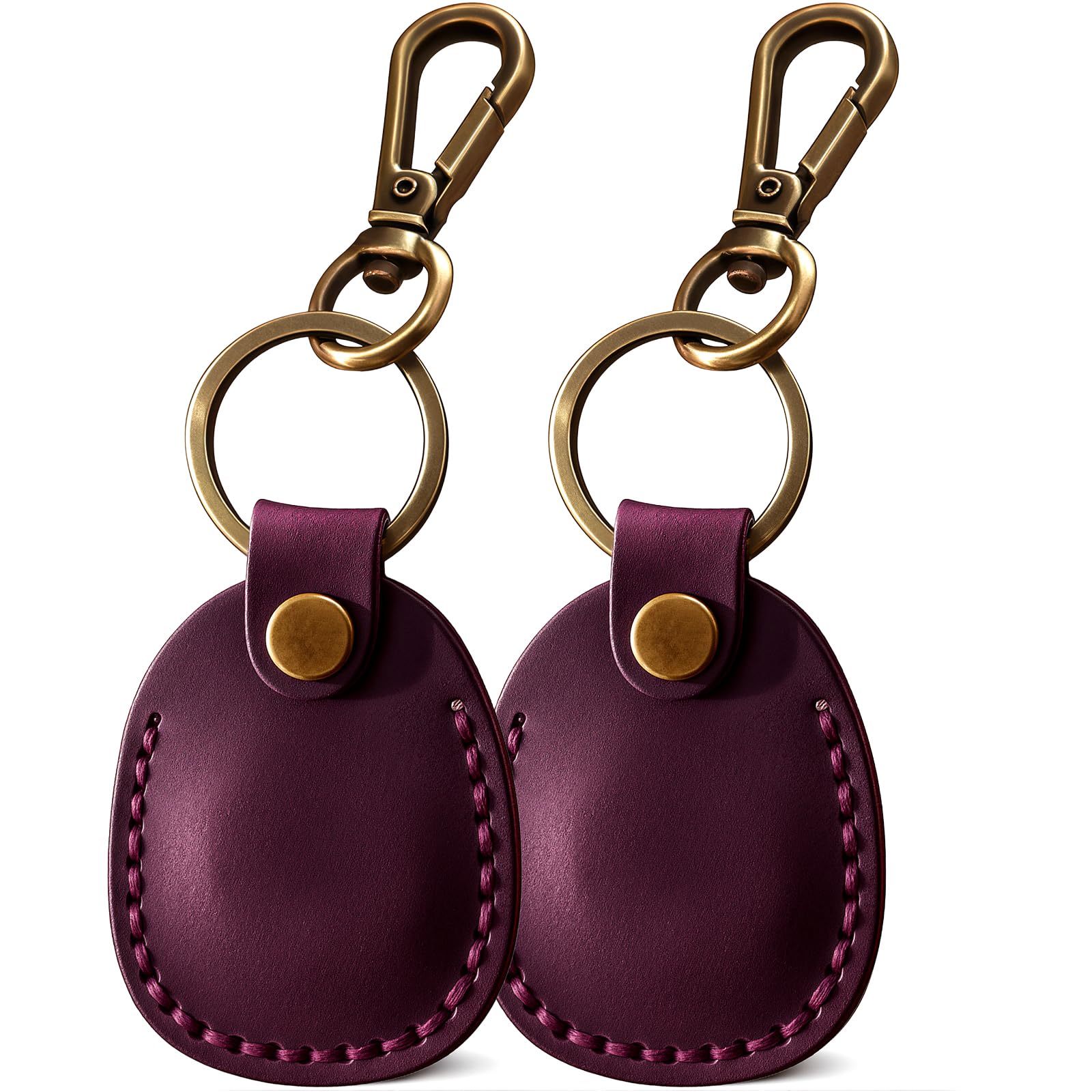 Funda de cuero para AirTag pack de 2 llavero protector compatible con 2021 8