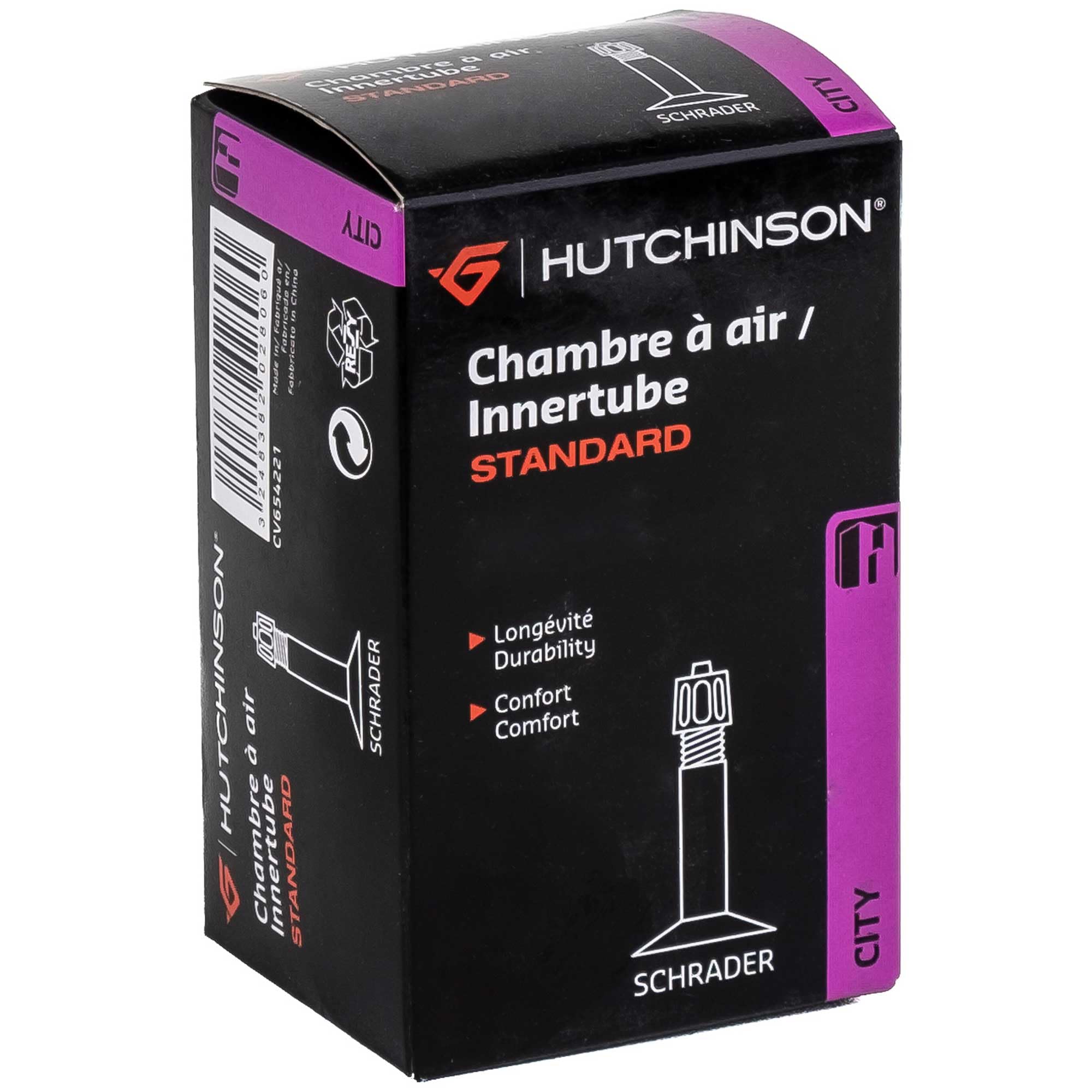 Hutchinson Standard City Inner Tube – Schrader Valve (32mm) – 700 x 28/35c