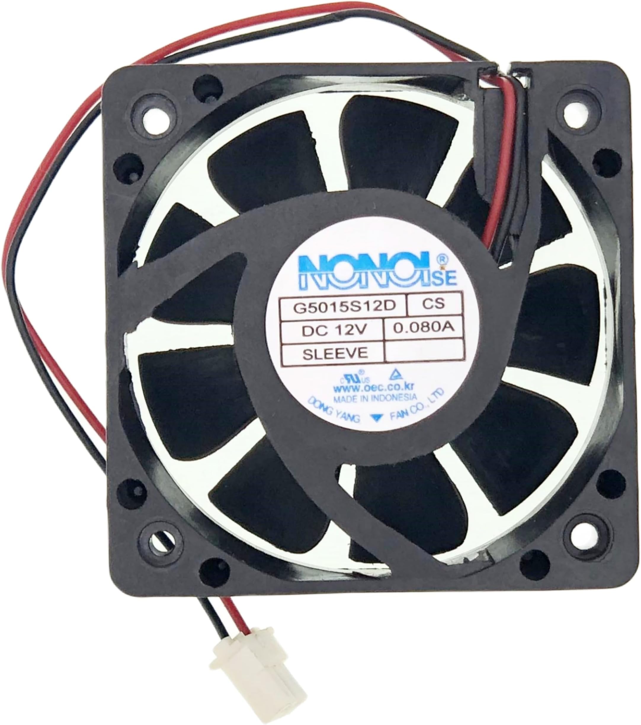 for G5015S12D CS NONOISE Cooling Fan, Compatible with Samsung HT-C5500 SEIRES Home Theater Cooling Fan 3103-001251,DC 12V 0.080A 50mm 2-Wire