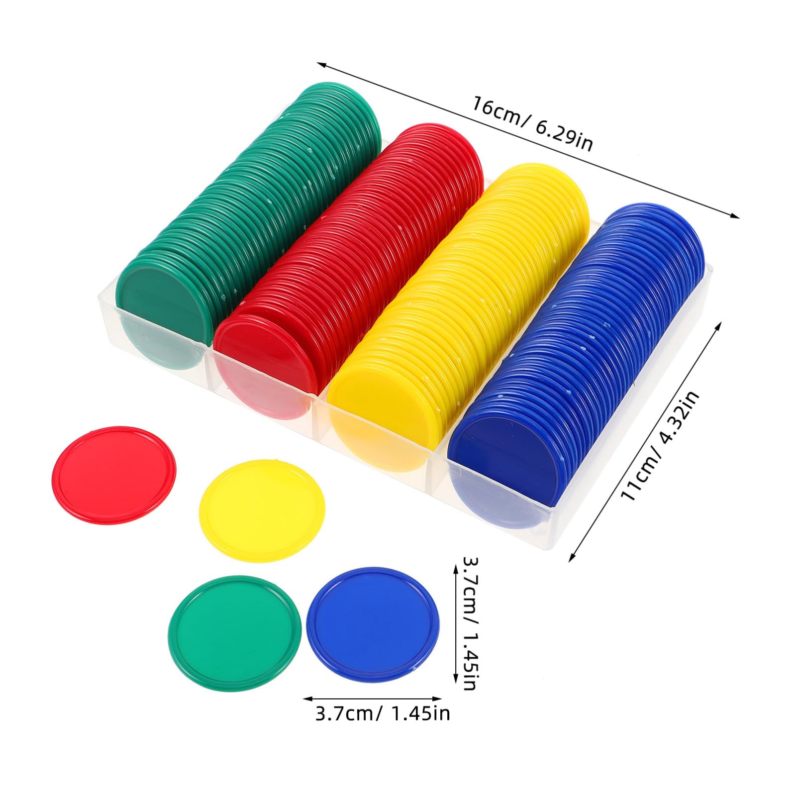 160 Fiches Bingo Colorate in Plastica per Premi Studenti Gettoni Gioco Educativi per Matematica e Incentivi in Classe Dischi Didattici per Apprendimento e Gioco
