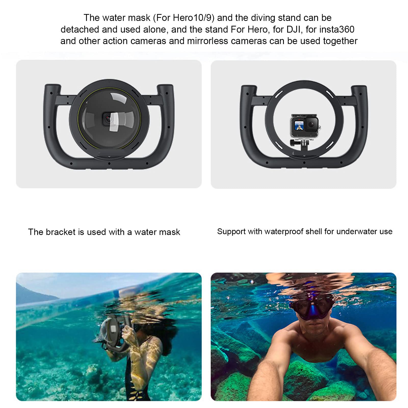 Amazon | Vomeko ドームポートレンズ GoPro 用 - Hero 12、ブラック