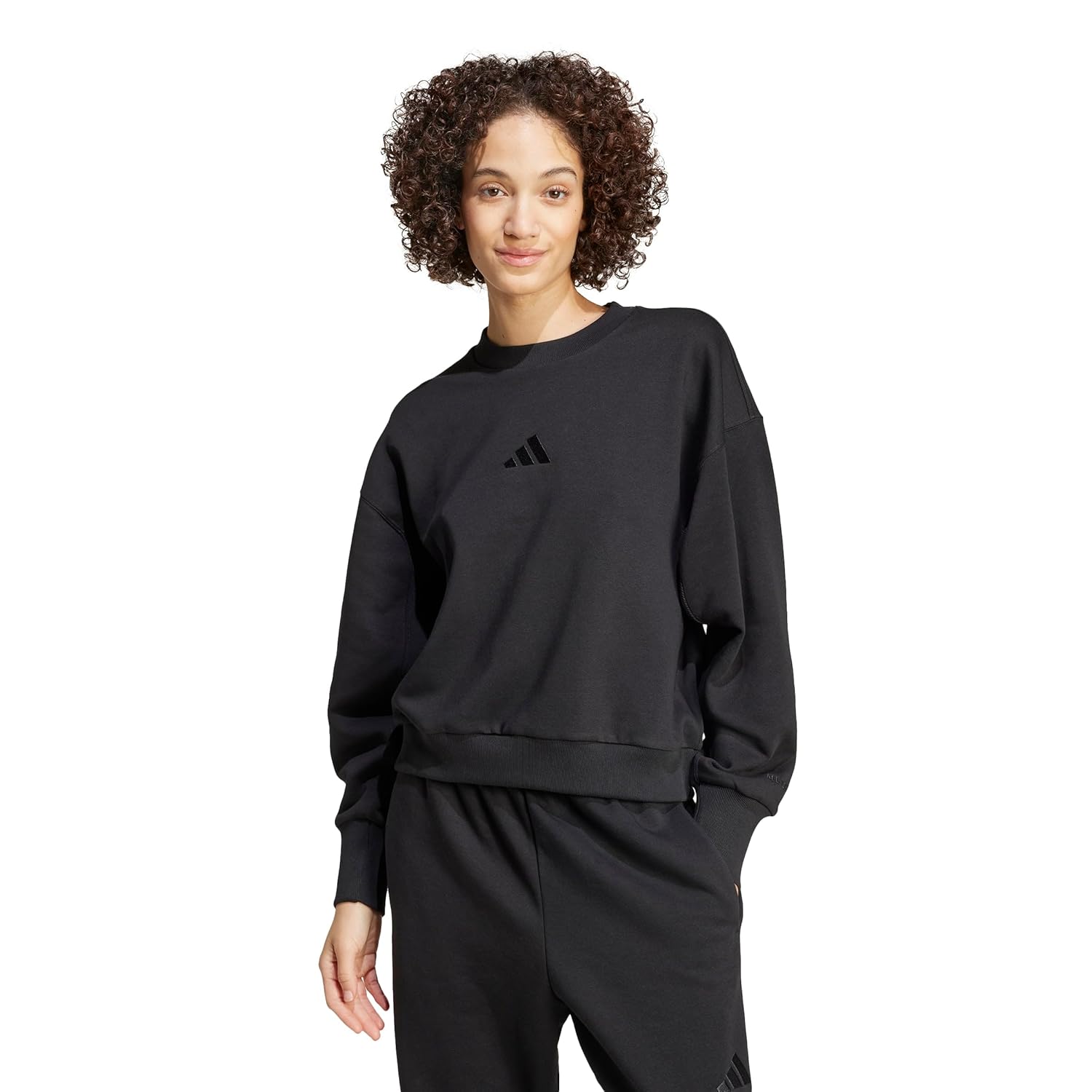 adidas womens All Szn Fleece Loose Sweatshirt