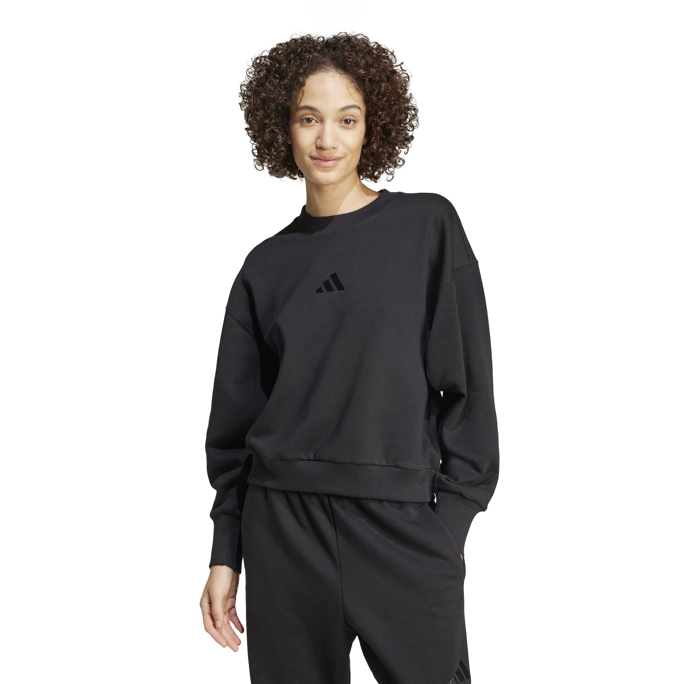 adidas womens All Szn Fleece Loose Sweatshirt