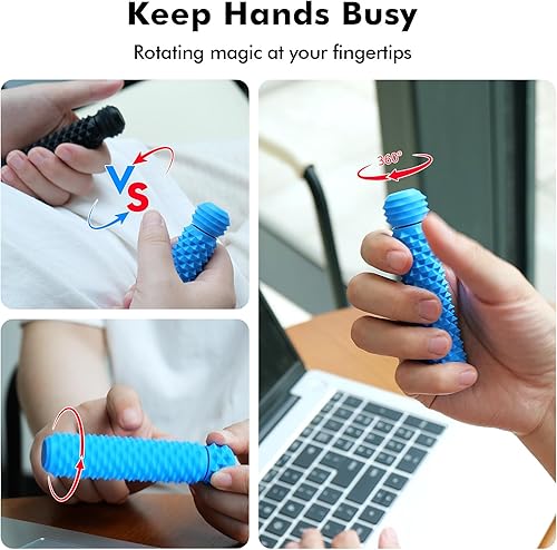 Miniatura 9 de Juguetes sensoriales para adultos para aliviar el dolor: juguete giratorio con pinchos para aliviar el dolor, alivio del estrés para TDAH, autismo