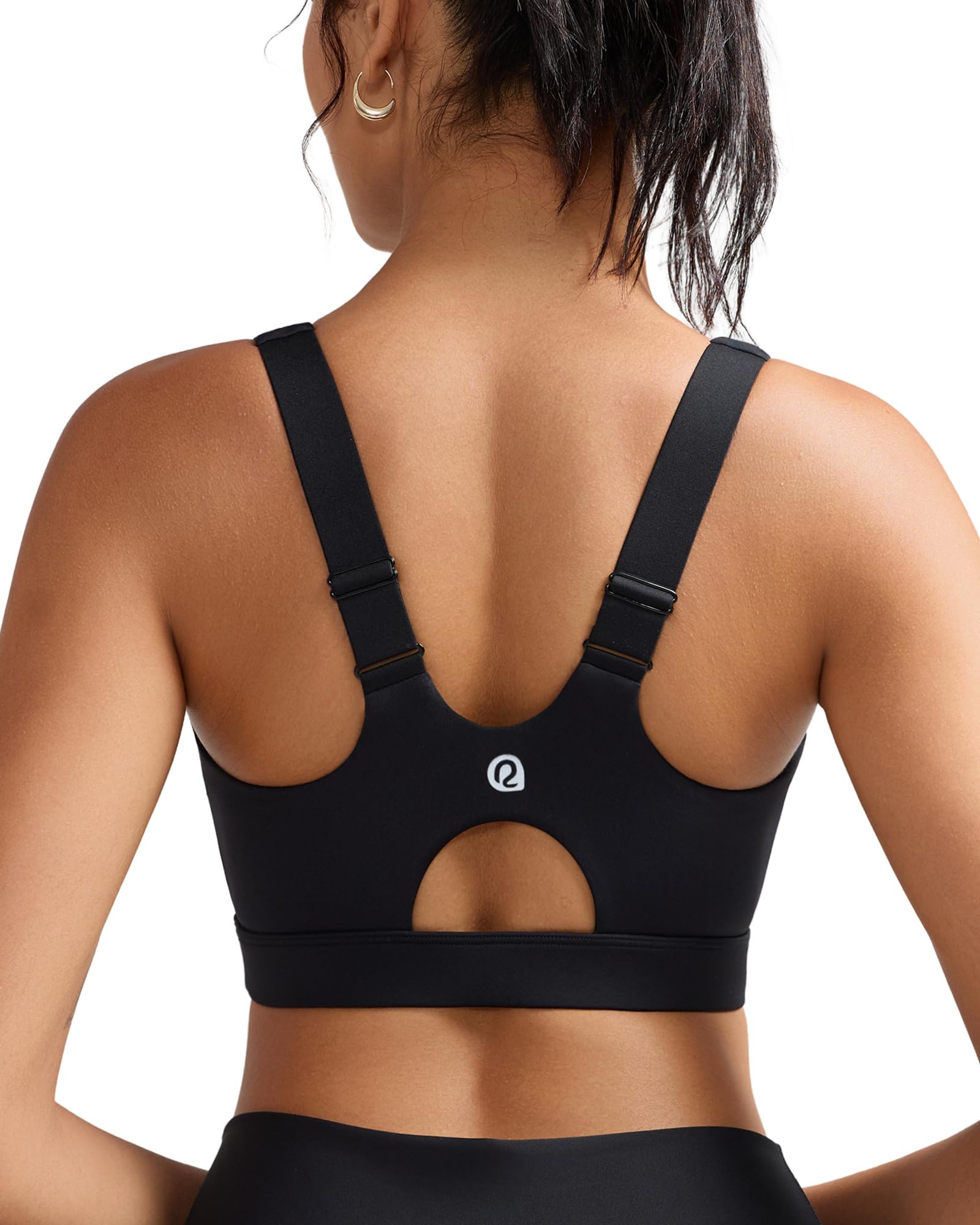 RUNNING GIRL Sports Bras for Women High Support Adjustable Racerback Molded Cup Sports Bra Yoga Athletic Workout Bra