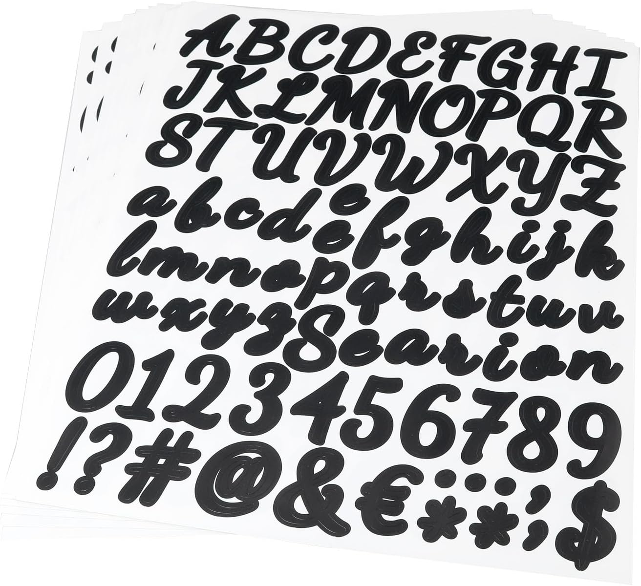 Amazon.com: HSCGIN 10PCS Handwriting Alphabet Number Stickers Self ...