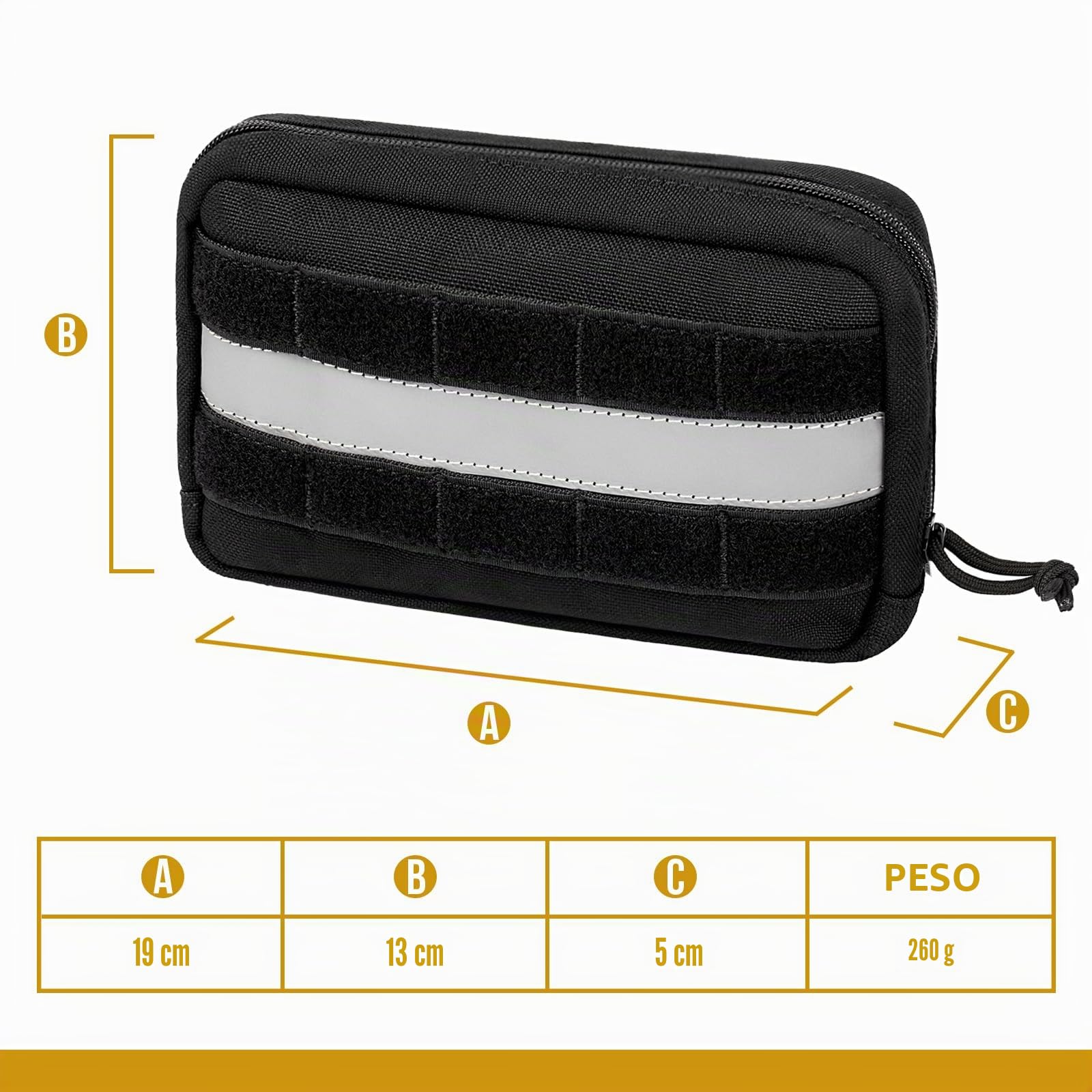 OneTigris - Bolsas de comida para perros (2 unidades, gran espacio), con bandas reflectantes, apto para arneses tácticos para perros, para entrenamiento y paseos