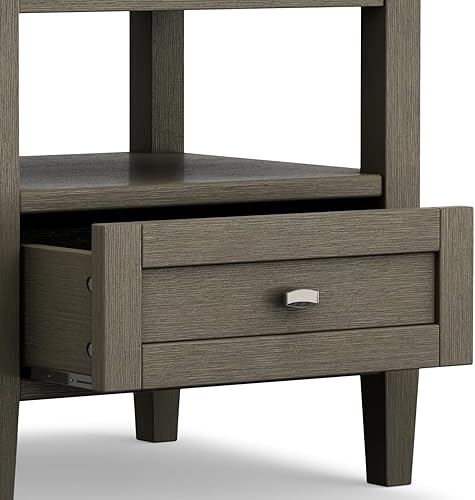 Miniatura 8 de Mesa de café Simpli Home Shaker, color marrón miel, Madera Cálido marrón miel,Marrón (Tobacco Brown),Negro -,Carbón Marrón Envejecido,Distressed