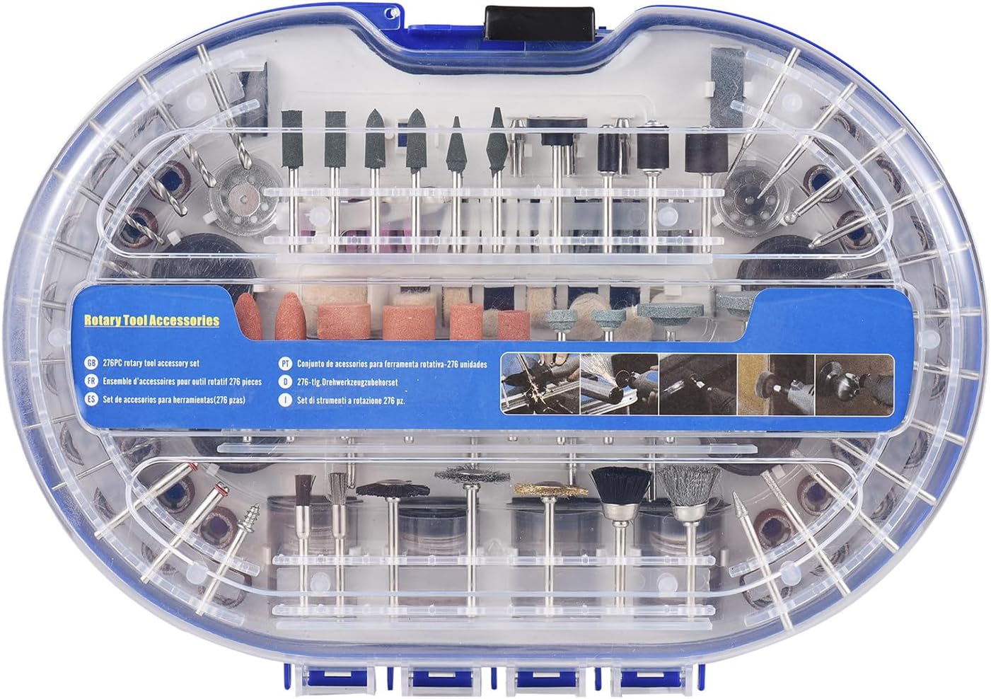 400PCS Multifunction Rotary Tool Accessories Kit Electric Grinder for Cutting Grinding Polishing Drilling Universal Fitment with Collets and Shanks