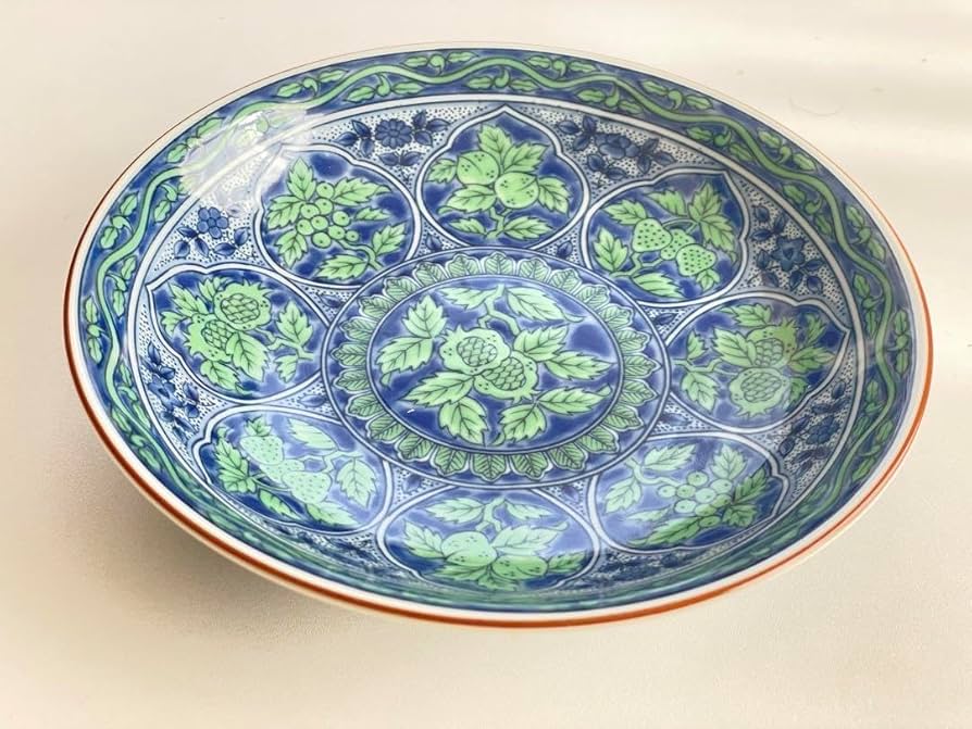 庫山窯　長皿　長角皿　青華緑彩　5客 Amazon.co.jp: maebata 前畑陶器 庫山窯 青華緑彩 丼鉢 5点